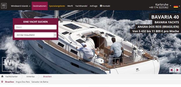 windward-islands - Yachtcharter in Brasilien