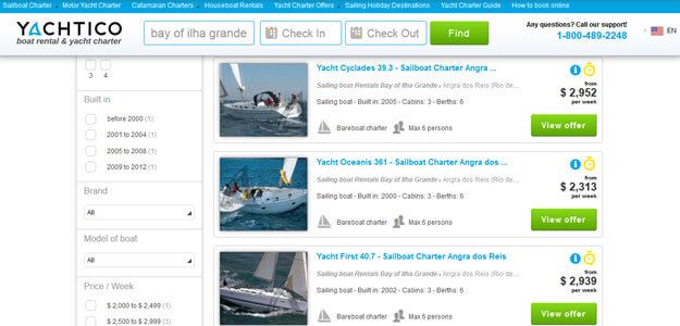yachtico - Yachtcharter in Brasilien