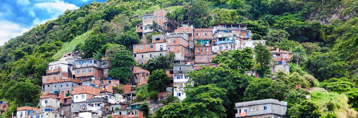 Favela da Rocinha in Rio de Janeiro 