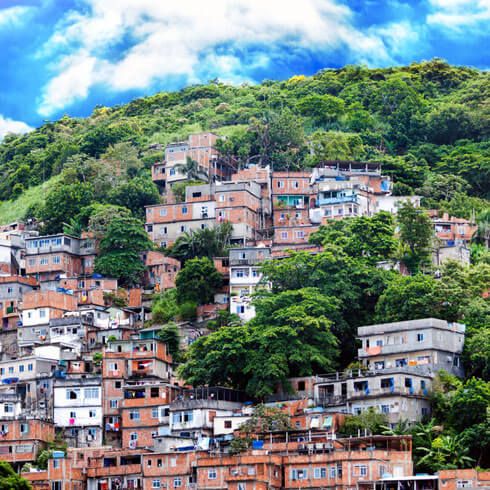 Favela da Rocinha in Rio de Janeiro 